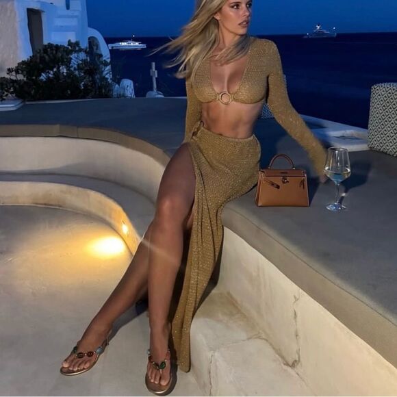 Elegant Multi-Color Gemstone Sandals - Picture 3 of 4